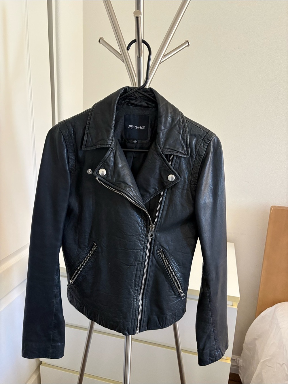 Madewell Black Leather Moto Jacket